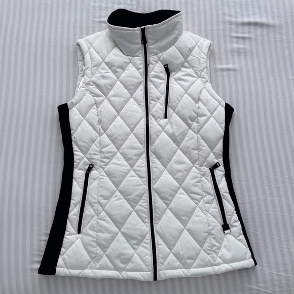 Calvin Klein Jackets & Blazers - Calvin Klein Women's Quilted White and Black Vest